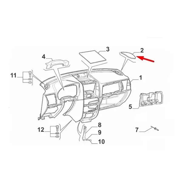 TAPA TABLERO DERECHO PALIO SPORT-SIENA CLASS