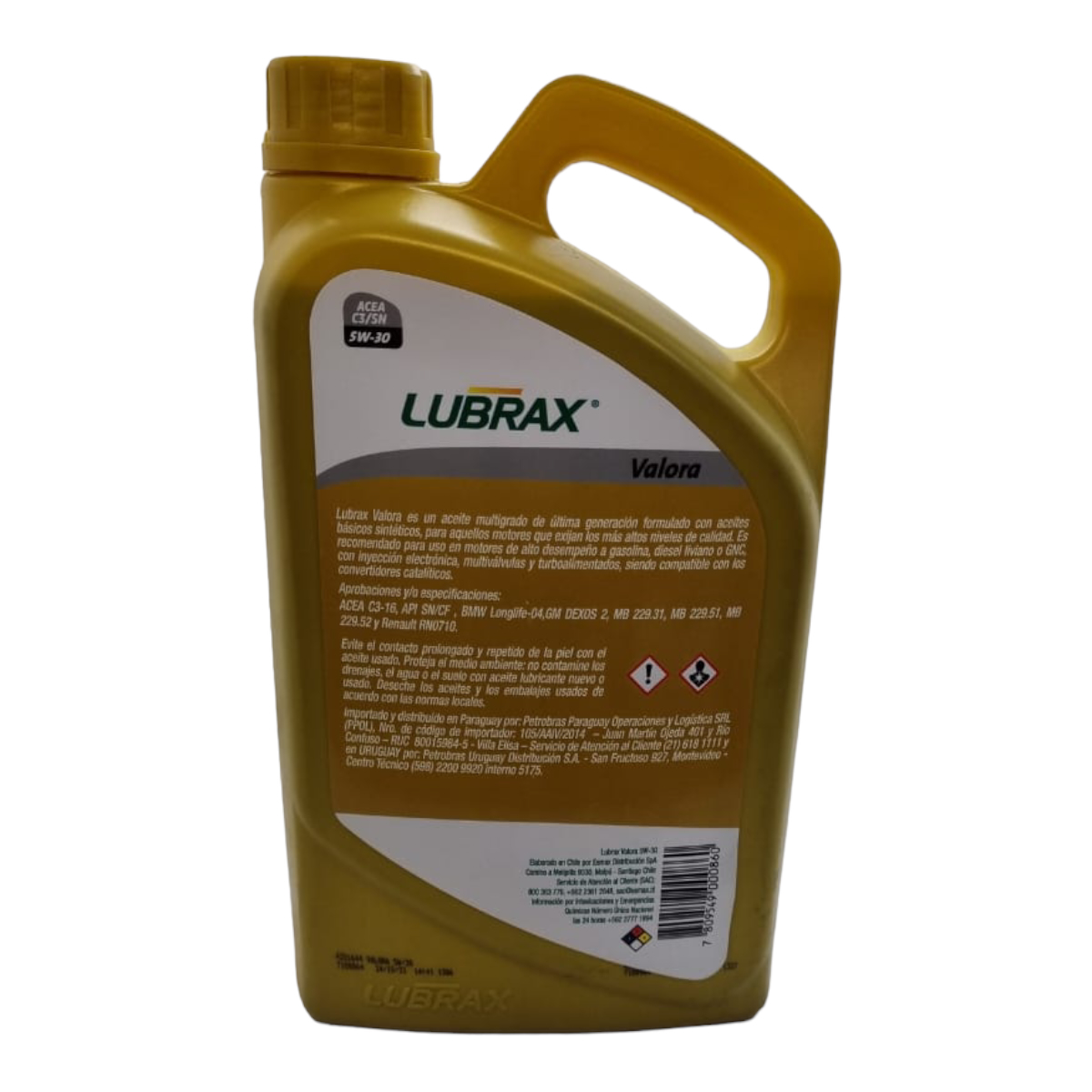 ACEITE MOTOR 5W30 4.0 LT 100% SINTETICO - Imagen 3